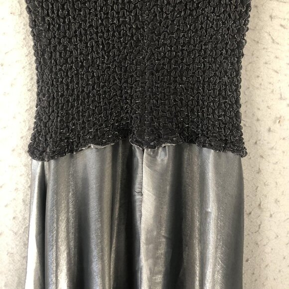 JS Collections Dress Womens 12 Metallic Maxi Evening Formal Gown Retro Shiny - Picture 9 of 16